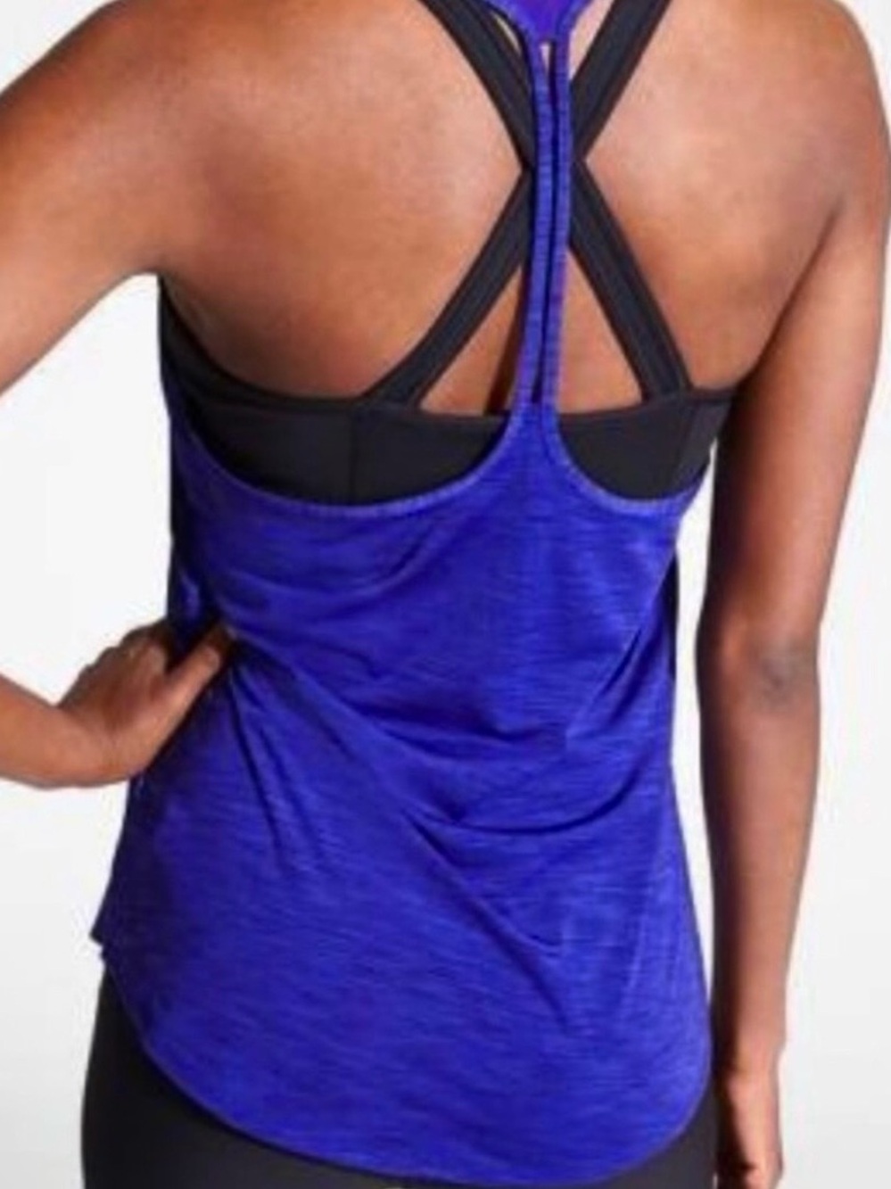 Athleta Box Jump Tank | Deep Purple Spacedye | Size M